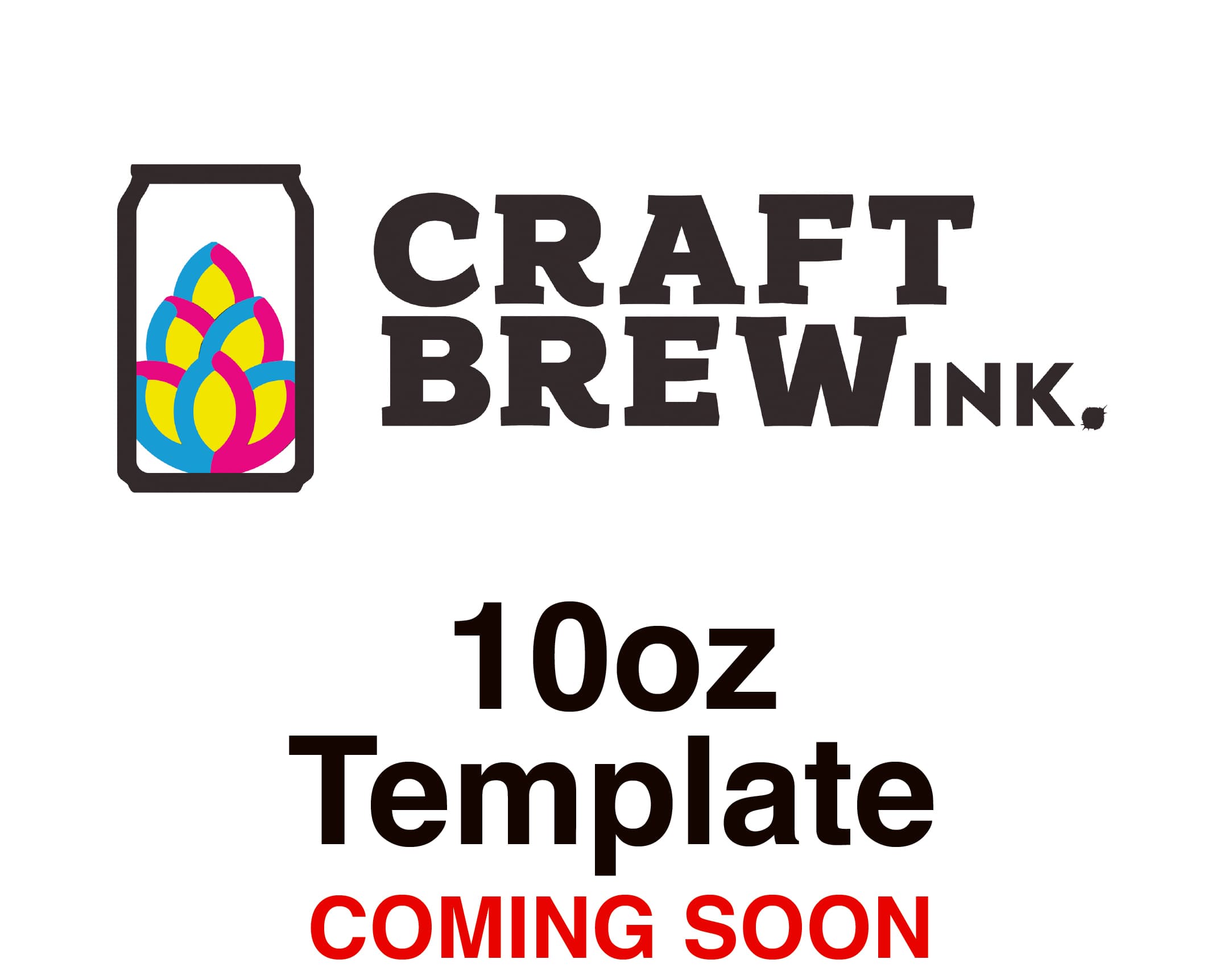 10 oz print template preview